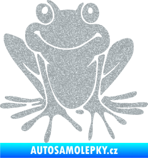 Samolepka Žába 008 levá Ultra Metalic stříbrná metalíza