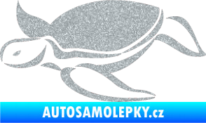 Samolepka Želva 002 levá Ultra Metalic stříbrná metalíza