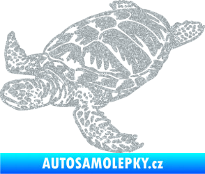 Samolepka Želva 005 levá Ultra Metalic stříbrná metalíza