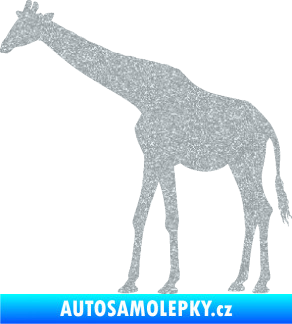 Samolepka Žirafa 002 levá Ultra Metalic stříbrná metalíza