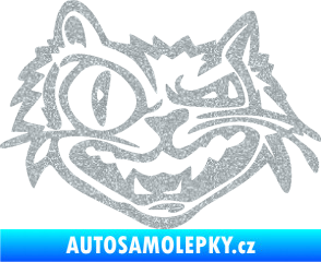 Samolepka Zlý kocour levá Ultra Metalic stříbrná metalíza