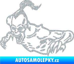 Samolepka Zombík levá Ultra Metalic stříbrná metalíza
