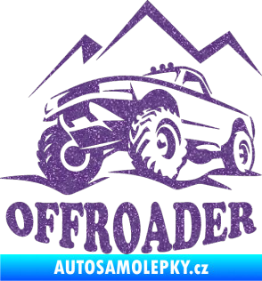 Samolepka 4x4 Offroader levá Ultra Metalic fialová