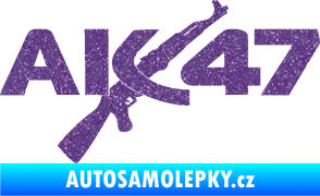 Samolepka AK 47 Ultra Metalic fialová