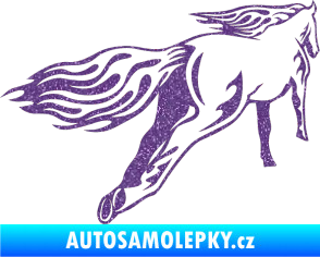 Samolepka Animal flames 009 pravá kůň Ultra Metalic fialová