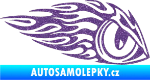 Samolepka Animal flames 016 pravá zvířecí oko Ultra Metalic fialová