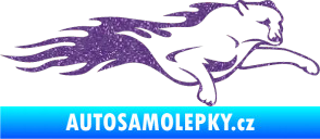 Samolepka Animal flames 018 pravá panter Ultra Metalic fialová