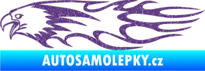 Samolepka Animal flames 026 levá orel Ultra Metalic fialová