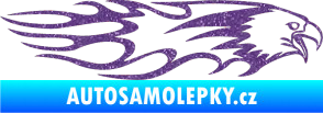 Samolepka Animal flames 026 pravá orel Ultra Metalic fialová