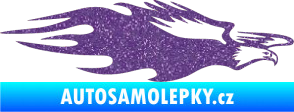 Samolepka Animal flames 030 pravá orel Ultra Metalic fialová