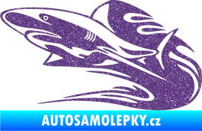 Samolepka Animal flames 037 levá žralok Ultra Metalic fialová