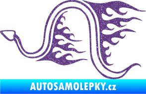 Samolepka Animal flames 040 levá had Ultra Metalic fialová