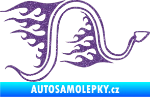 Samolepka Animal flames 040 pravá had Ultra Metalic fialová