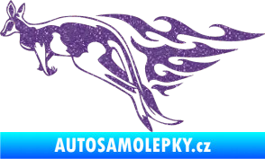 Samolepka Animal flames 044 levá klokan Ultra Metalic fialová