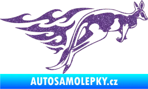 Samolepka Animal flames 044 pravá klokan Ultra Metalic fialová