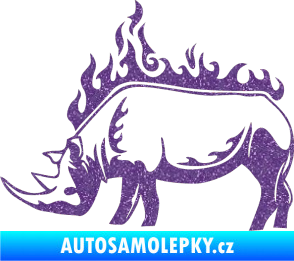 Samolepka Animal flames 049 levá nosorožec Ultra Metalic fialová