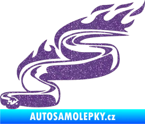 Samolepka Animal flames 064 levá had Ultra Metalic fialová