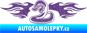 Samolepka Animal flames 072 levá had Ultra Metalic fialová