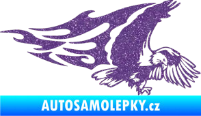 Samolepka Animal flames 081 pravá orel Ultra Metalic fialová