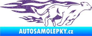 Samolepka Animal flames 084 pravá lvice Ultra Metalic fialová
