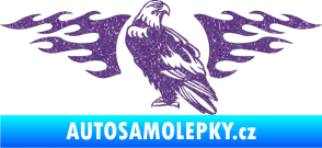 Samolepka Animal flames 094 levá orel Ultra Metalic fialová