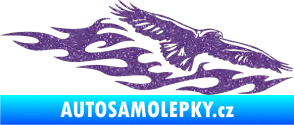 Samolepka Animal flames 097 pravá orel Ultra Metalic fialová