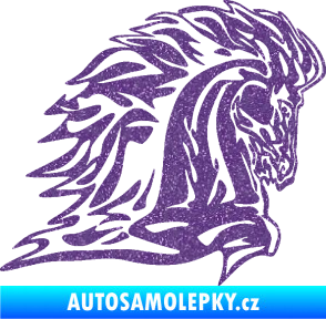 Samolepka Animal flames 101 pravá kůň Ultra Metalic fialová