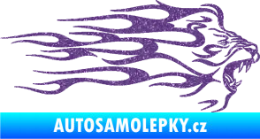 Samolepka Animal flames 103 pravá lev Ultra Metalic fialová