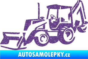 Samolepka Bagr 002 levá Ultra Metalic fialová