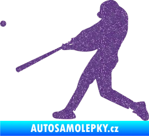 Samolepka Baseball 001 levá Ultra Metalic fialová
