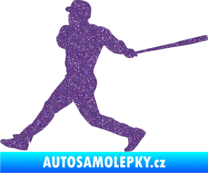 Samolepka Baseball 002 levá Ultra Metalic fialová