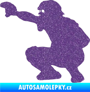 Samolepka Baseball 005 levá Ultra Metalic fialová