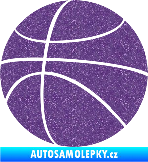 Samolepka Basketbalový míč 001 Ultra Metalic fialová