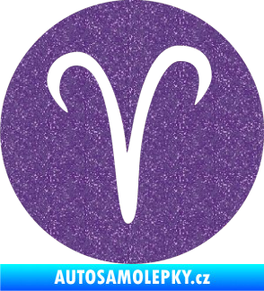 Samolepka Beran zvěrokruh 001 - horoskop Ultra Metalic fialová