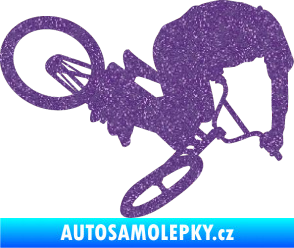 Samolepka Biker 001 pravá Ultra Metalic fialová