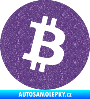 Samolepka Bitcoin 001 Ultra Metalic fialová