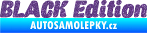 Samolepka Black edition 001 nápis Ultra Metalic fialová
