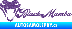 Samolepka Black mamba nápis Ultra Metalic fialová