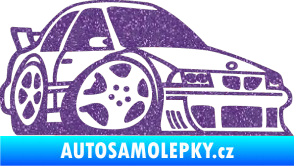 Samolepka BMW e30 karikatura pravá Ultra Metalic fialová