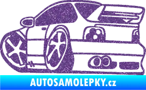 Samolepka BMW e46 karikatura levá Ultra Metalic fialová
