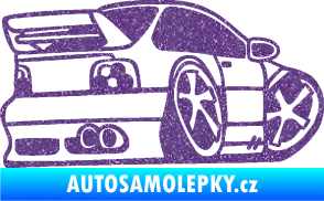 Samolepka BMW e46 karikatura pravá Ultra Metalic fialová