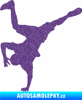 Samolepka Breakdance 001 levá Ultra Metalic fialová