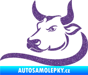 Samolepka Býk 008 levá Ultra Metalic fialová