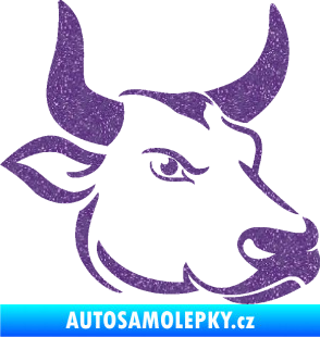 Samolepka Býk 009 pravá Ultra Metalic fialová