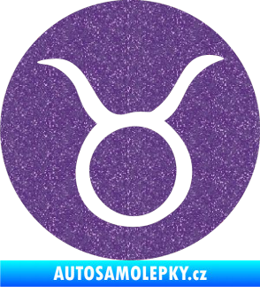 Samolepka Býk zvěrokruh 001 - horoskop Ultra Metalic fialová