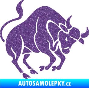 Samolepka Býk zvěrokruh 004 pravá Ultra Metalic fialová