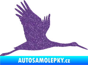 Samolepka Čáp 002 pravá Ultra Metalic fialová