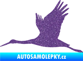 Samolepka Čáp 002 levá Ultra Metalic fialová