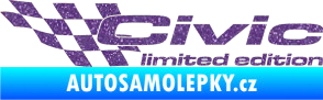 Samolepka Civic limited edition levá Ultra Metalic fialová