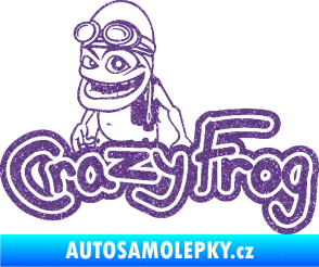 Samolepka Crazy frog 002 žabák Ultra Metalic fialová